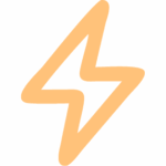 electricity icon orange